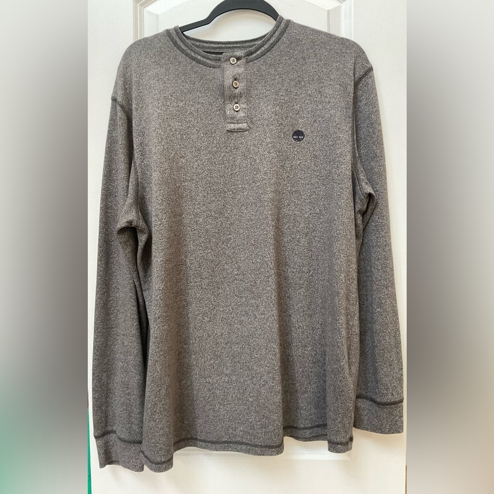 Timberland Grey Marled Slim Fit Henley